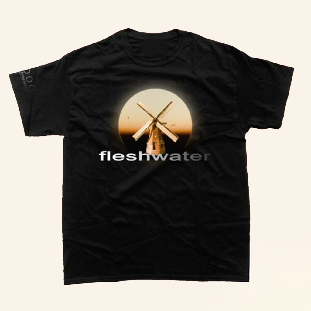 Fleshwater Merch Fleshwater Tour Windmill Black T-Shirt Christmas Gifts For Rock Fans