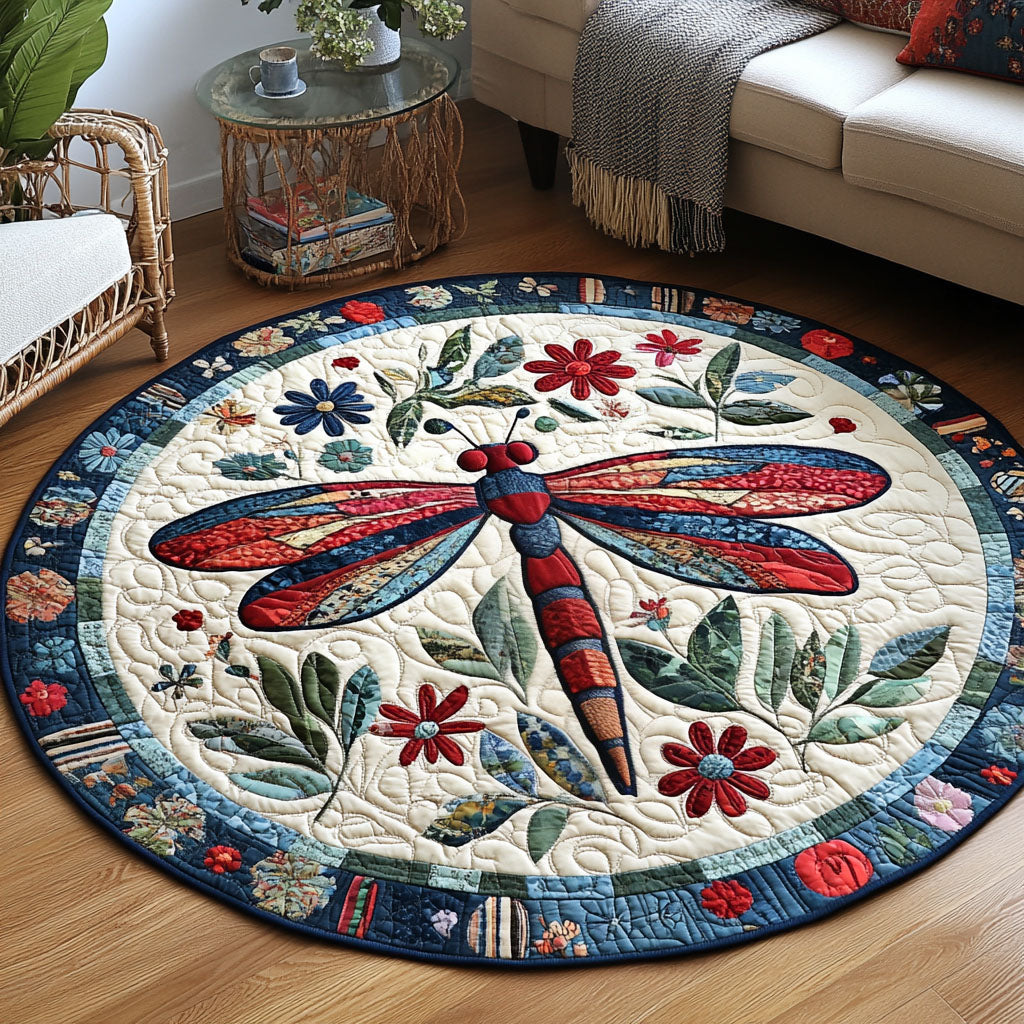 Flight of Fantasy Quilted Round Mat Entry Way Ideas Best Present For A Farmer
