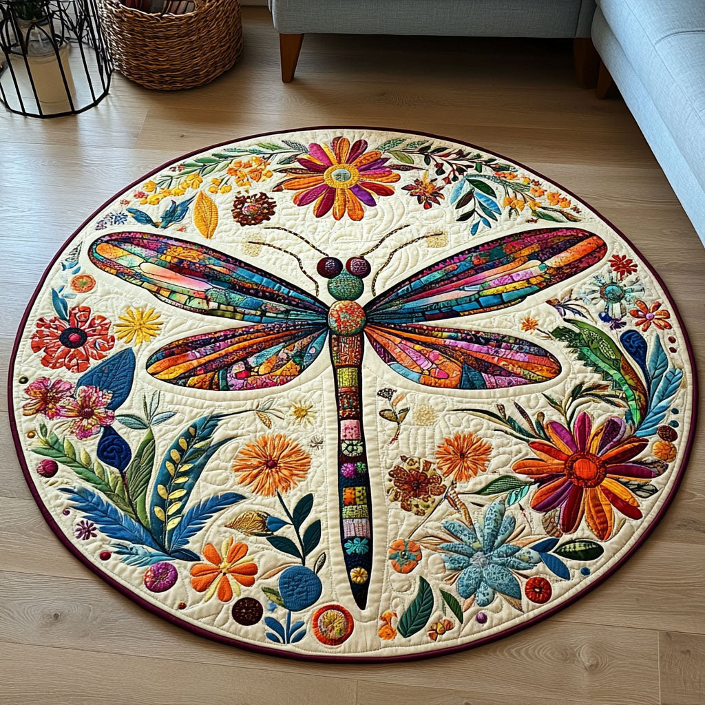 Flight of Whimsy Quilted Round Mat Foyer Decor Ideas Best Presents For Farmers