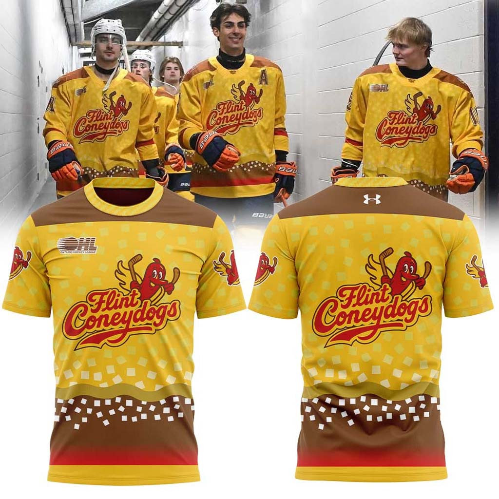 Flint Firebirds Coneydogs Uniform 2026 Shirt Great Gifts For Hockey Fans