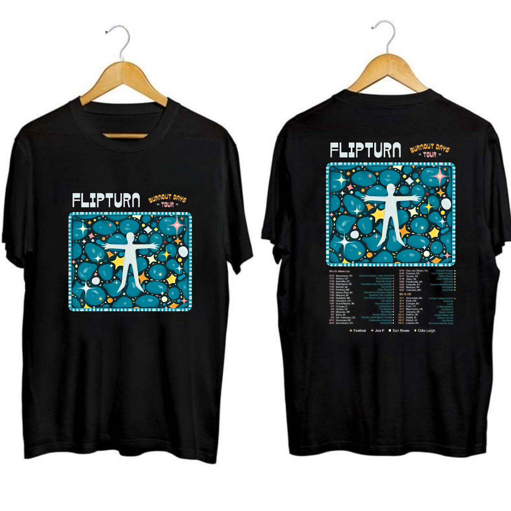 Flipturn Burnout Days Tour Shirt Flipturn Merch Gifts For Rock Fans
