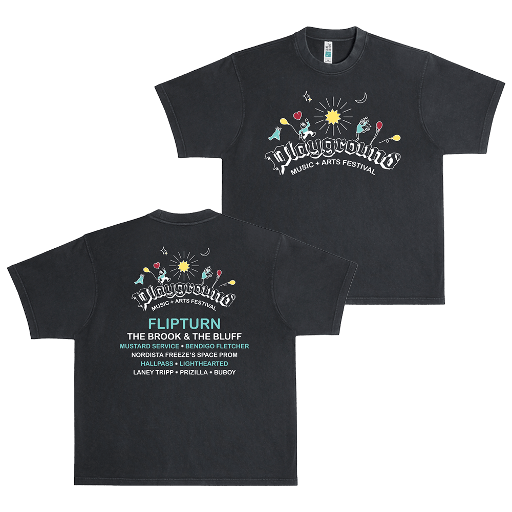 Flipturn Merch Playground 2025 Festival Flipturn T-Shirt Gifts For Rock Band Fans Flipturn Merch Playground 2025 Festival Flipturn T-Shirt Gifts For Rock Band Fans