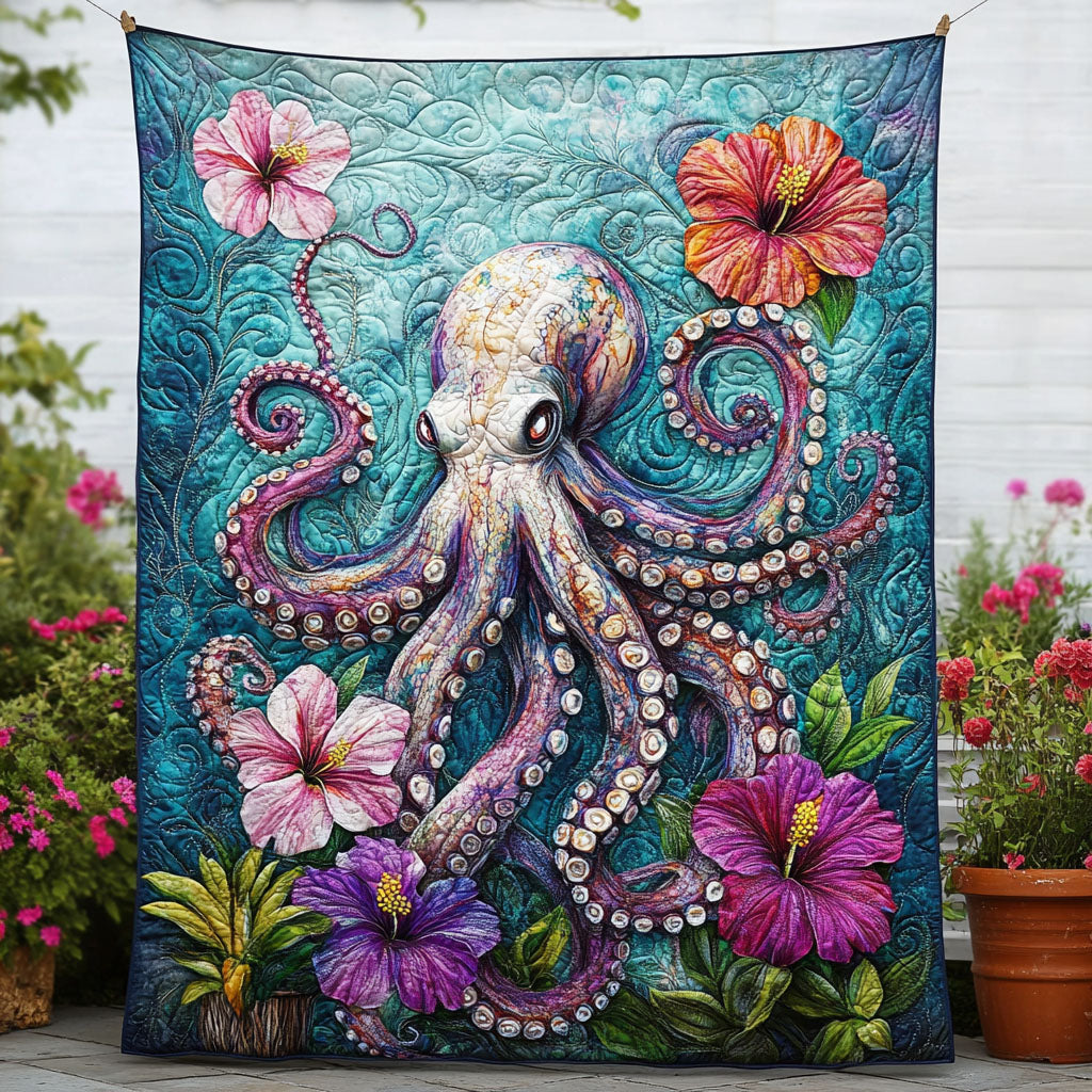 Floating Inkform Quilted Blanket Xmas Holiday Octopus Gifts For Men
