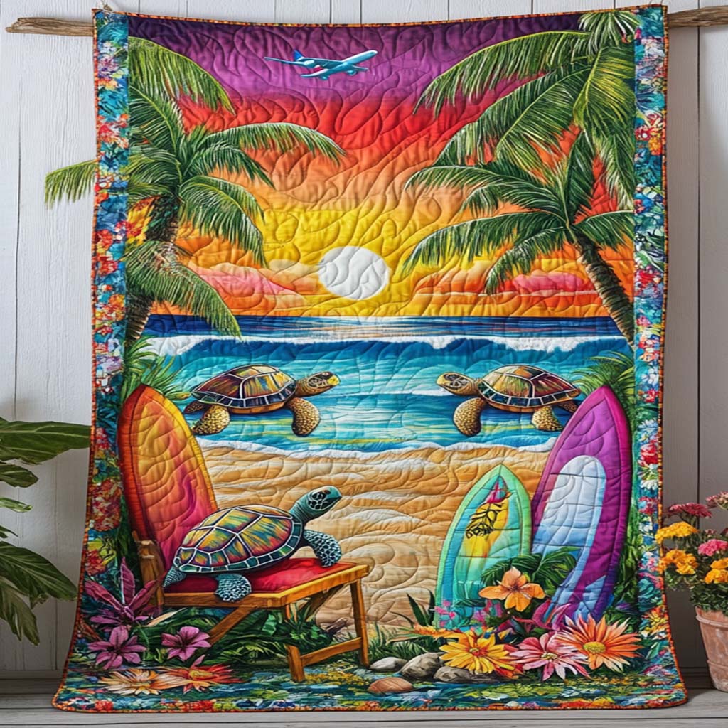 Floating Shell Magic Quilted Blanket Home Bedding Decor Items Stuff For Fishing Lovers