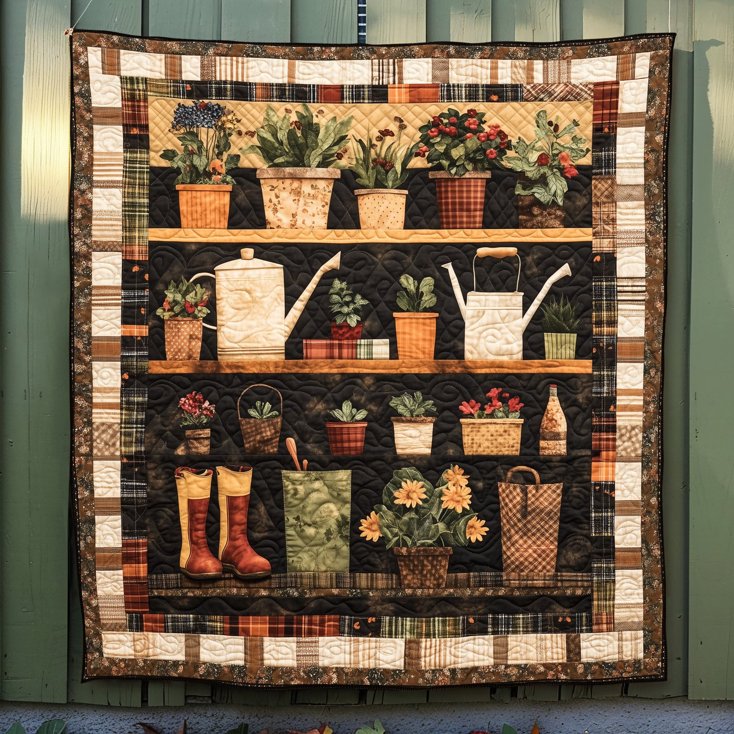 Flora & Fauna Quilted Blanket Gardening Gifts For Mom