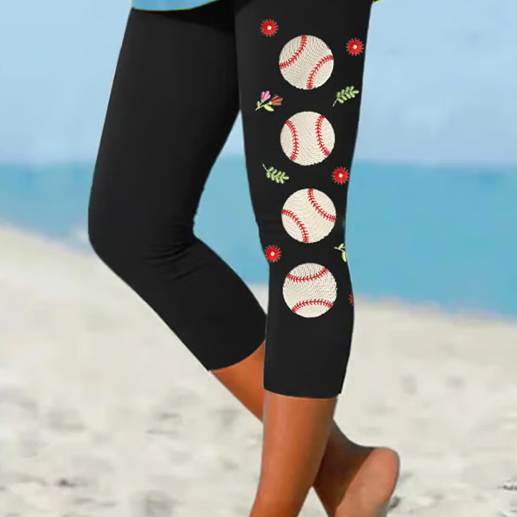 Floral Baseball Legging Vintage Game Day Clothing Baseball Player Gift Ideas Floral Baseball Legging Vintage Game Day Clothing Baseball Player Gift Ideas