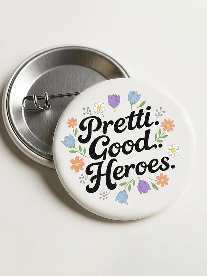 Floral Be Pretti Good Pin Button Minnesota Rebel Alliance Button Protest Merch Floral Be Pretti Good Pin Button Minnesota Rebel Alliance Button Protest Merch