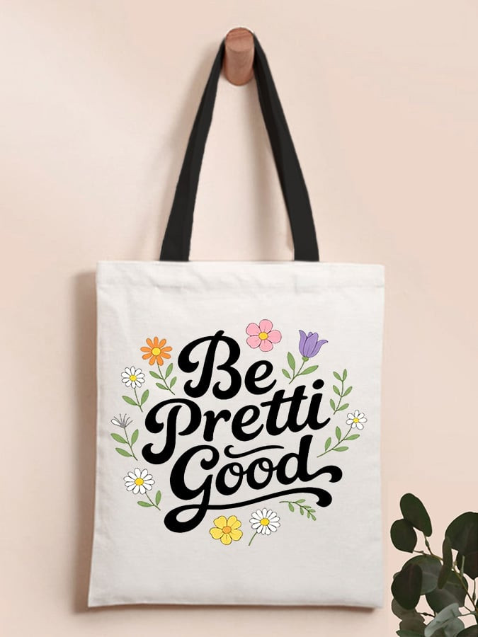 Floral Be Pretti Good Tote Bag I Stand With Minnesota Bag Abolish ICE Merch