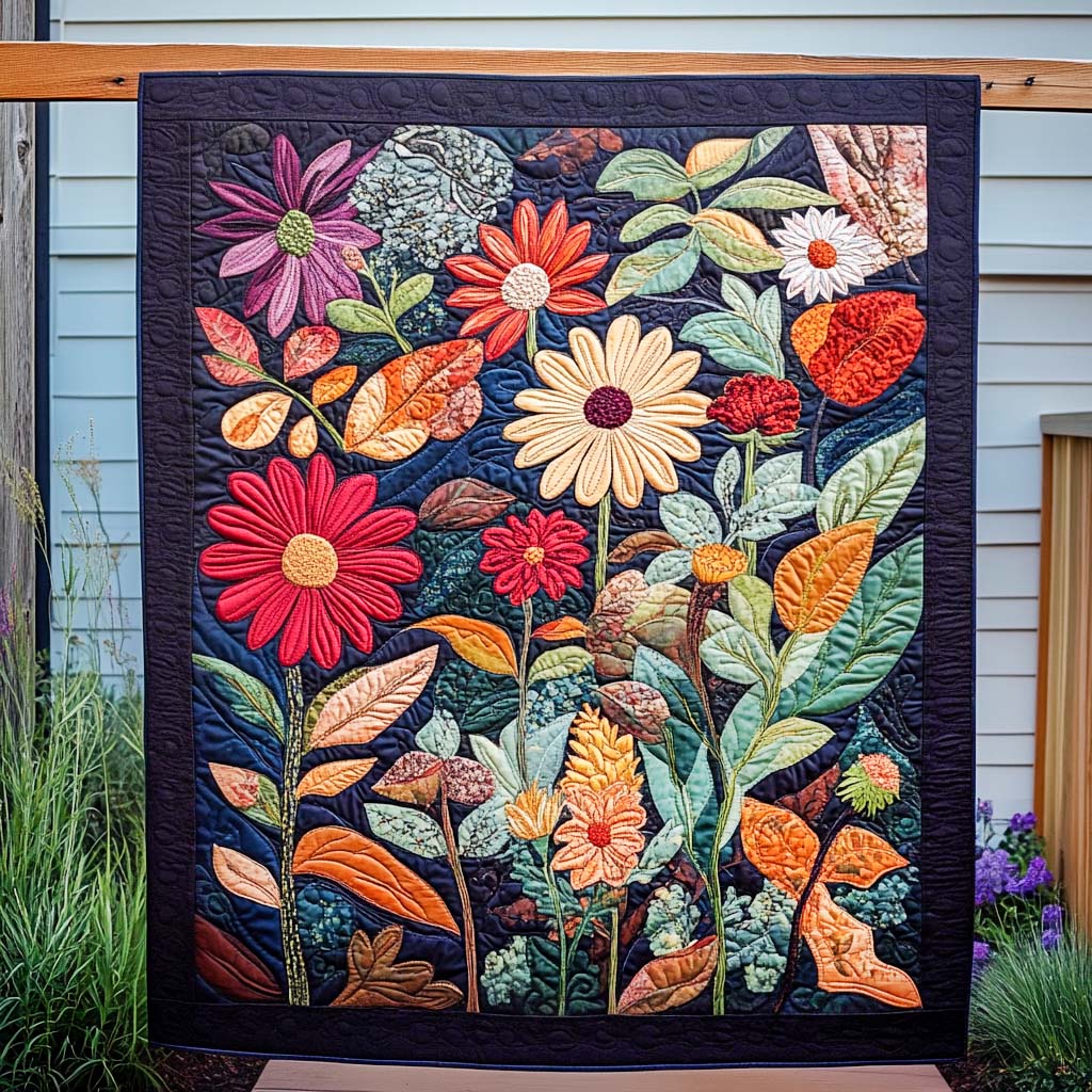 Floral Cascade Quilted Blanket Best Christmas Gifts For Women