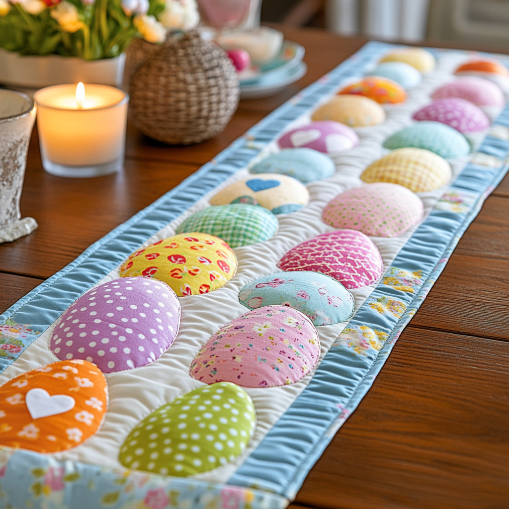 Floral Delight Quilted Table Runner Easter Table Decor Best Friend Birthday Gifts