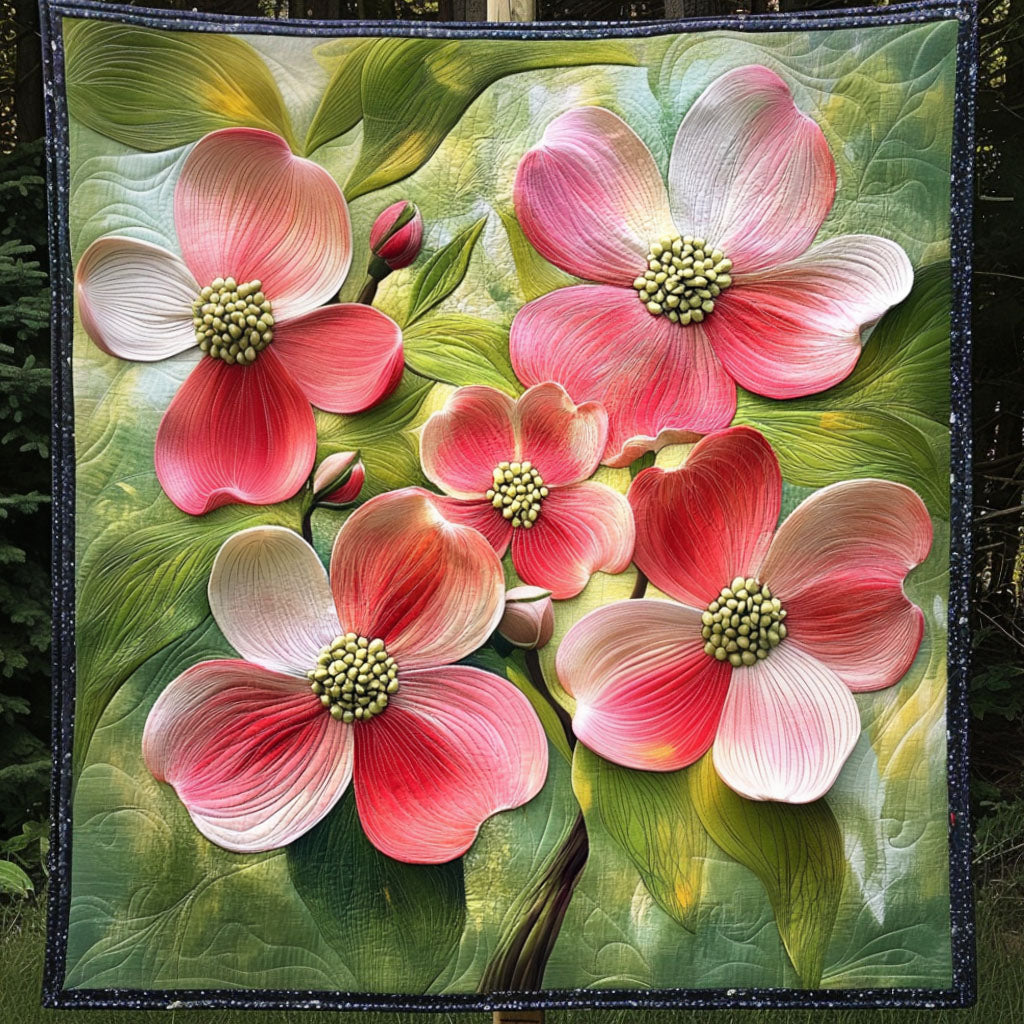 Floral Elegance Quilted Blanket Best Throw Blanket Gifts For Flower Enthusiasts