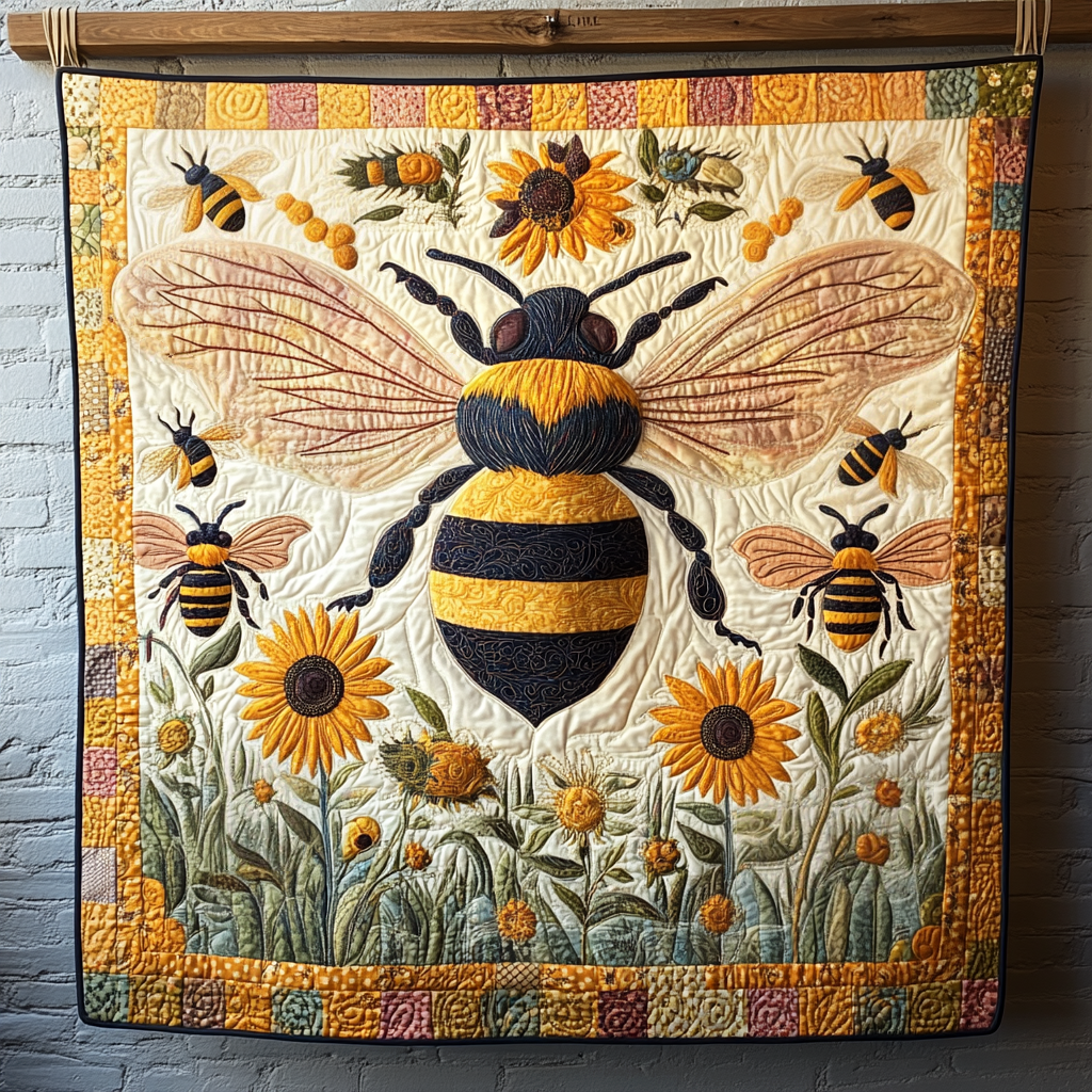 Floral Flight Quilted Blanket Cute Fuzzy Blankets