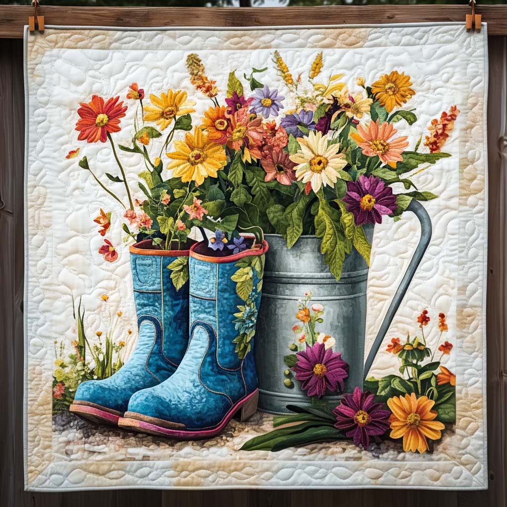 Floral Footwear Quilted Blanket Unusual Gardening Gifts