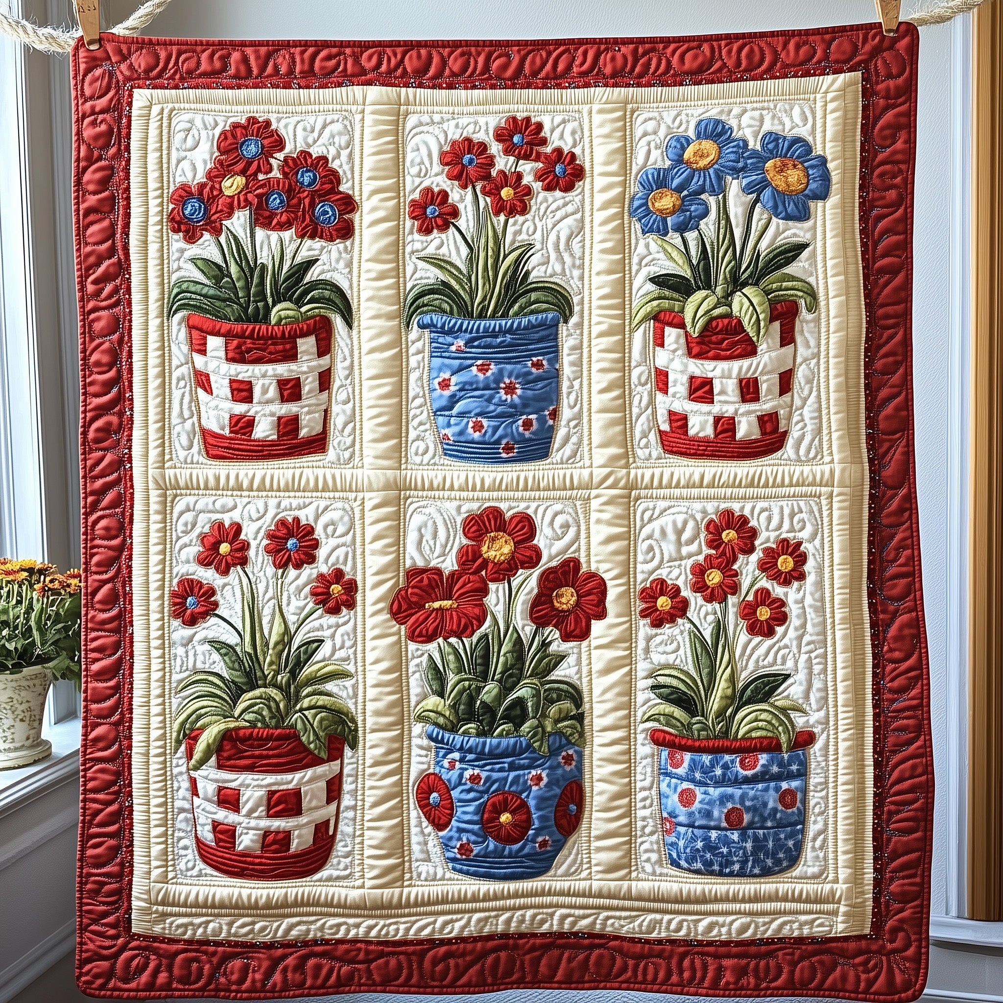 Floral Glory Quilted Blanket Couch Throw BlanketGood Family Christmas Presents