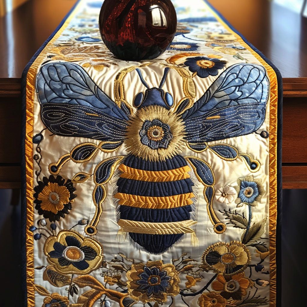 Floral Guardian Quilted Table Runner Dining Table Decor Ideas Bee Themed Gifts