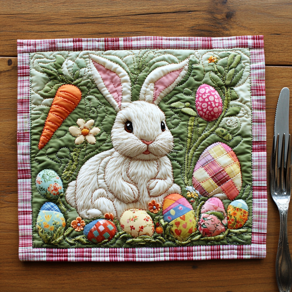 Floral Hallelujah Quilted Place Mat Home Decor Items Best Easter Presents