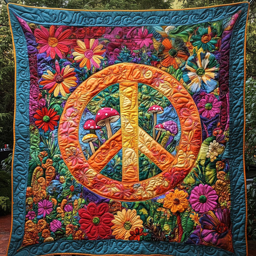 Floral Harmony Quilted Blanket Best Christmas Gifts