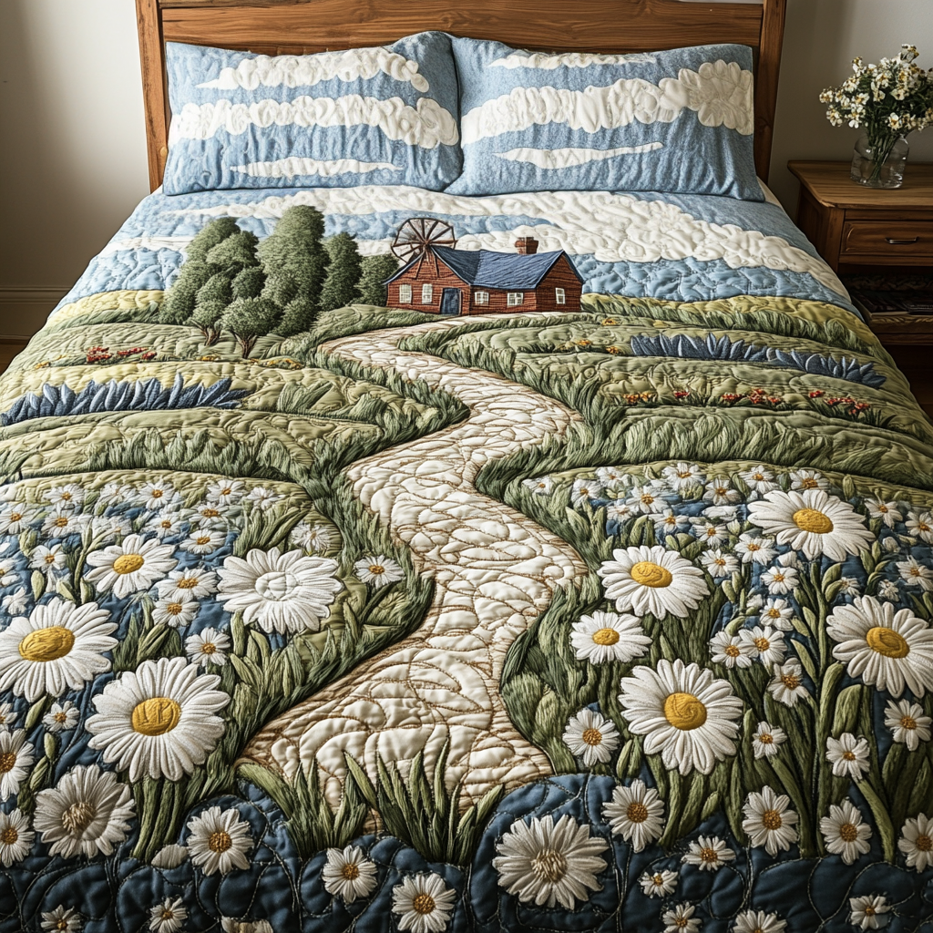 Floral Journey Quilted Bedding Set Holiday Duvet Covers Holiday Gift Ideas