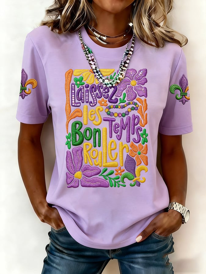 Floral Mardi Gras T-Shirt Cute Mardi Gras Clothes New Orleans Apparel Gifts For Daughter Floral Mardi Gras T-Shirt Cute Mardi Gras Clothes New Orleans Apparel Gifts For Daughter