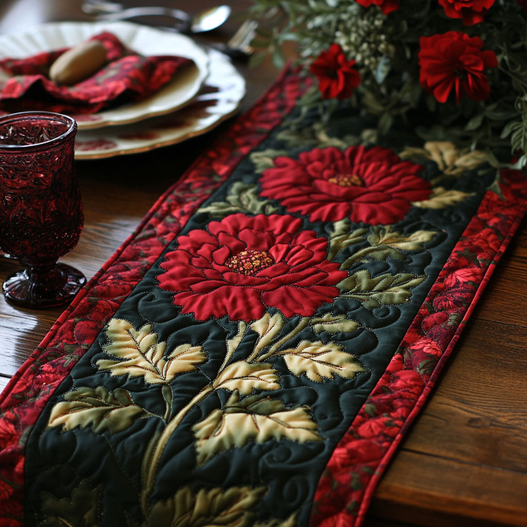 Floral Ohio Dream Quilted Table Runner Dining Table Decor Ideas Best Friend Gifts