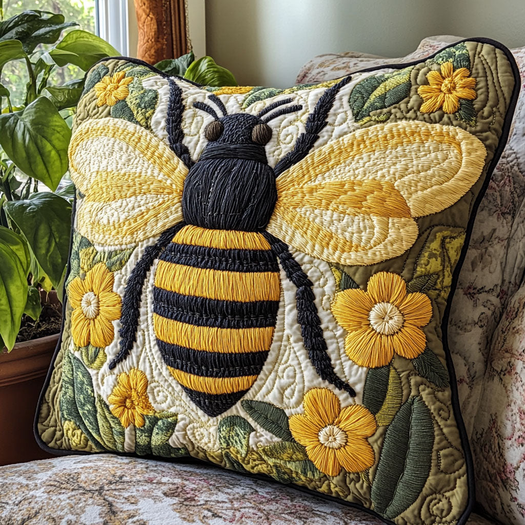 Floral Owl Quilt Pillow Case Perfect Pillow Case Gift for Family and Friends