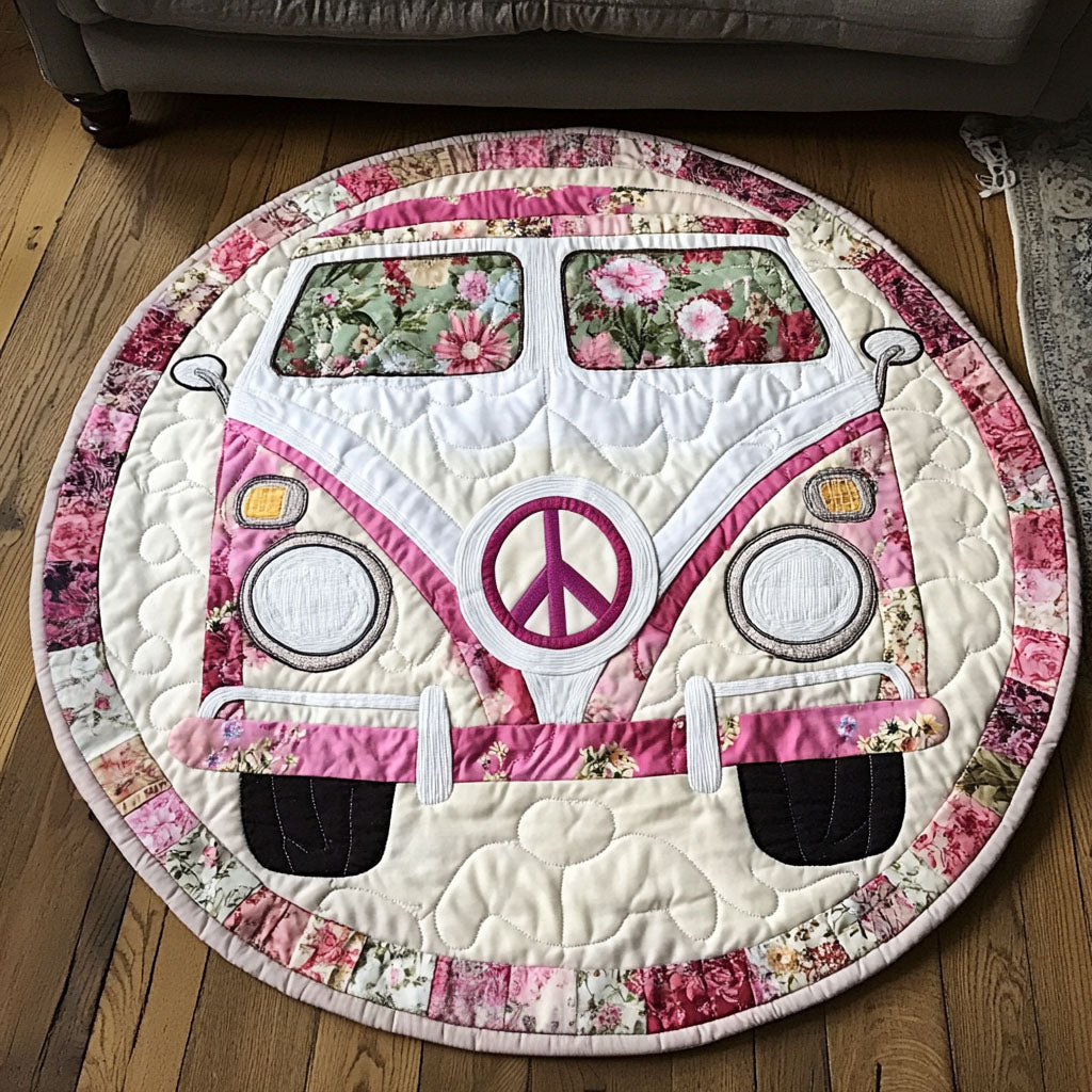 Floral Pink Journey Quilted Round Mat Entryway Design Ideas Farmer Fathers Day
