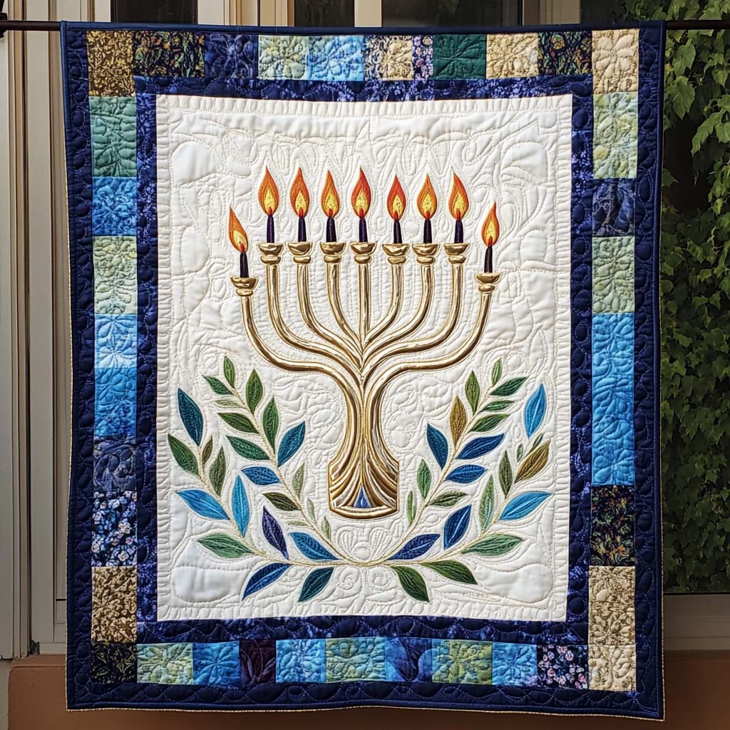 Floral Radiance Quilted Blanket Hanukkah Gifts For Adults