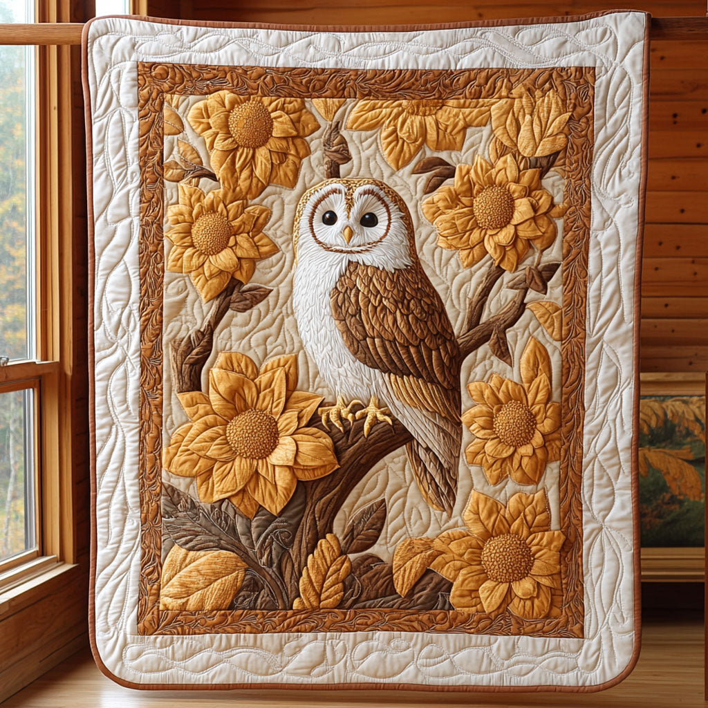 Floral Sentinel Quilt Trendy Quilt Blanket for Modern Home Interiors