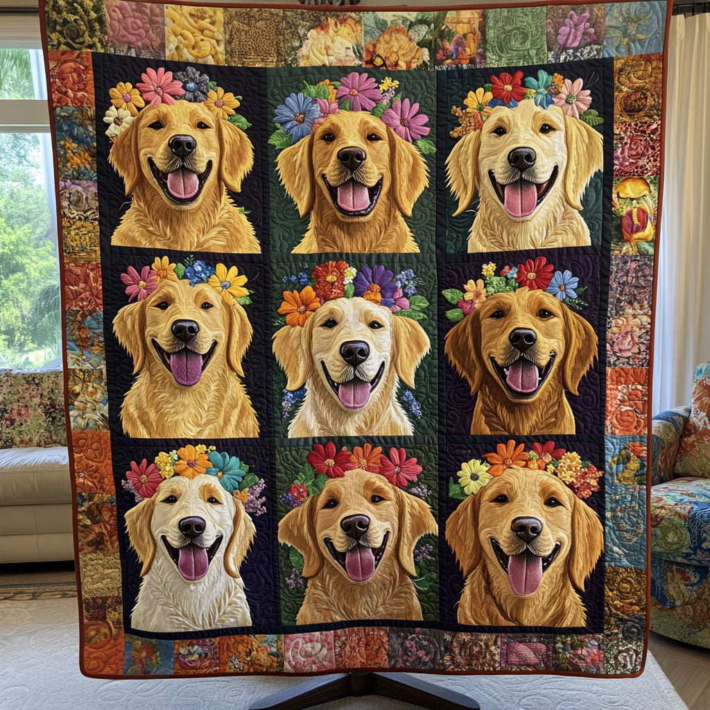 Floral Wag Quilted Blanket Best Gifts For Dog Owners