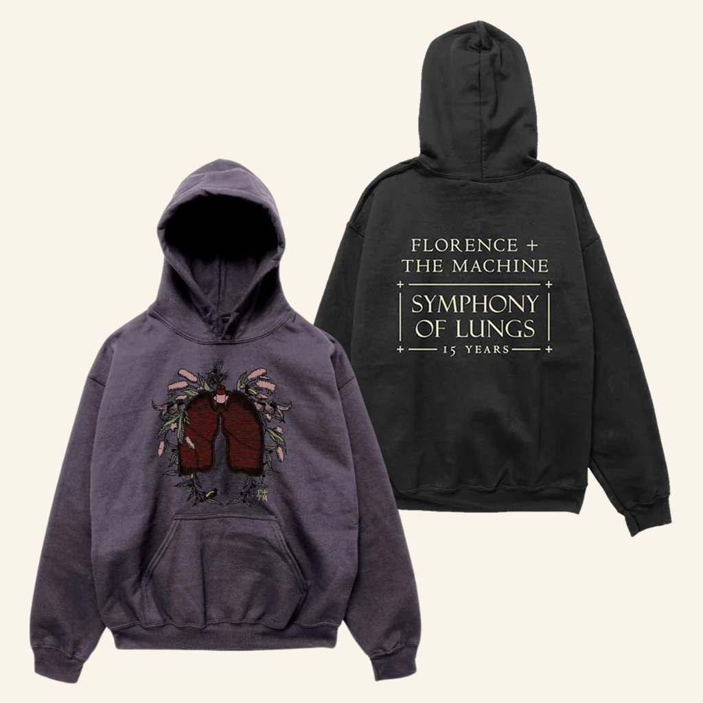 Florence And The Machine Merch Charcoal Symphony Hoodie Christmas Presents For Him Florence And The Machine Merch Charcoal Symphony Hoodie Christmas Presents For Him