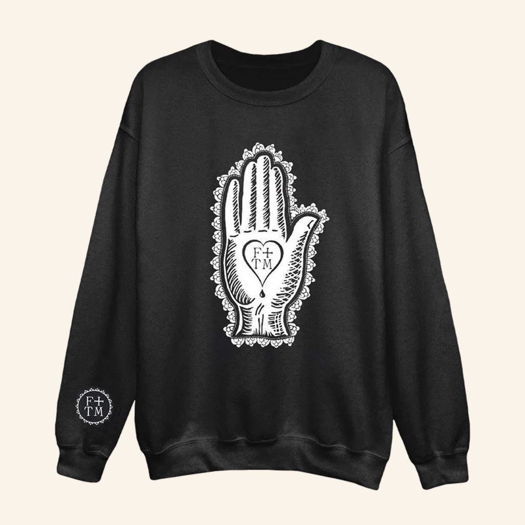 Florence And The Machine Merch Palm Print Sweatshirt Xmas Gifts For Rock Lovers Florence And The Machine Merch Palm Print Sweatshirt Xmas Gifts For Rock Lovers