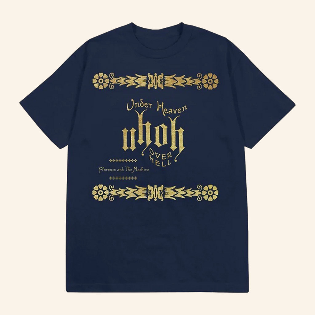 Florence And The Machine Merch Under Heaven Over Hell T-Shirt Dad Christmas Gifts
