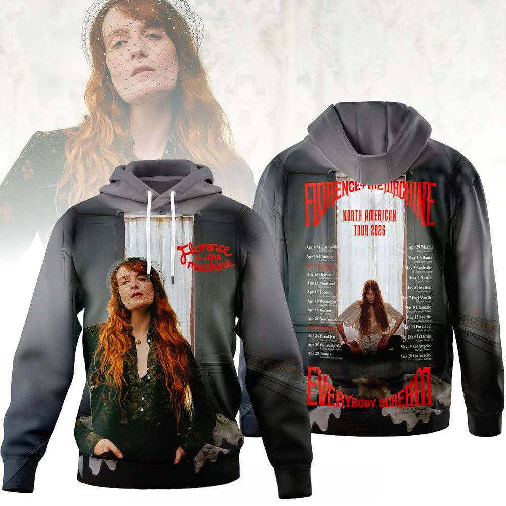 Florence And The Machine North American Tour 2026 Hoodie Florence And The Machine Merch Florence And The Machine North American Tour 2026 Hoodie Florence And The Machine Merch