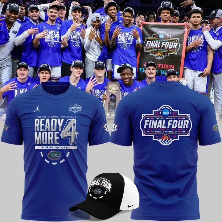 Florida Gators 2025 Final Four Shirt Hat West Regional Champions Merch Best Fan Gear Gifts