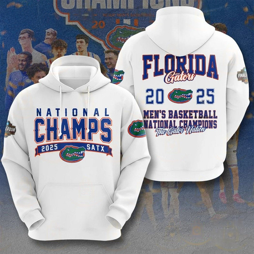Florida Gators 2025 Men's Basketball National Champions The Gators Nation Hoodie Fans Gifts