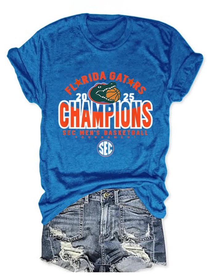 Florida Gators 2025 NCAA Champions Basketball Women's T-Shirt Best Gift For Sports Fans