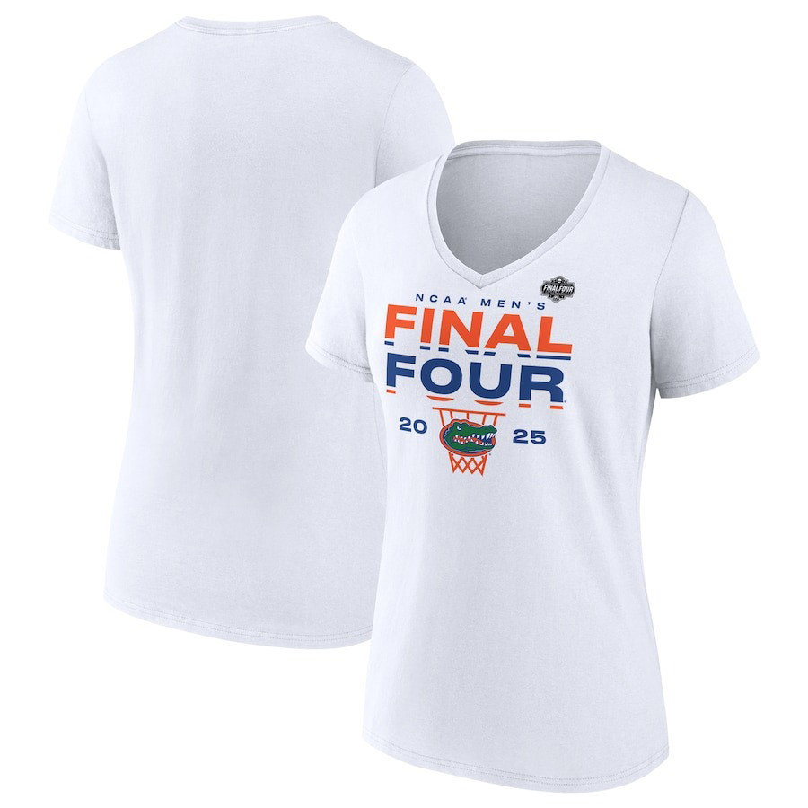 Florida Gators 2025 NCAA Men's Basketball Tournament March Madness Final Four Women V-Neck Shirt