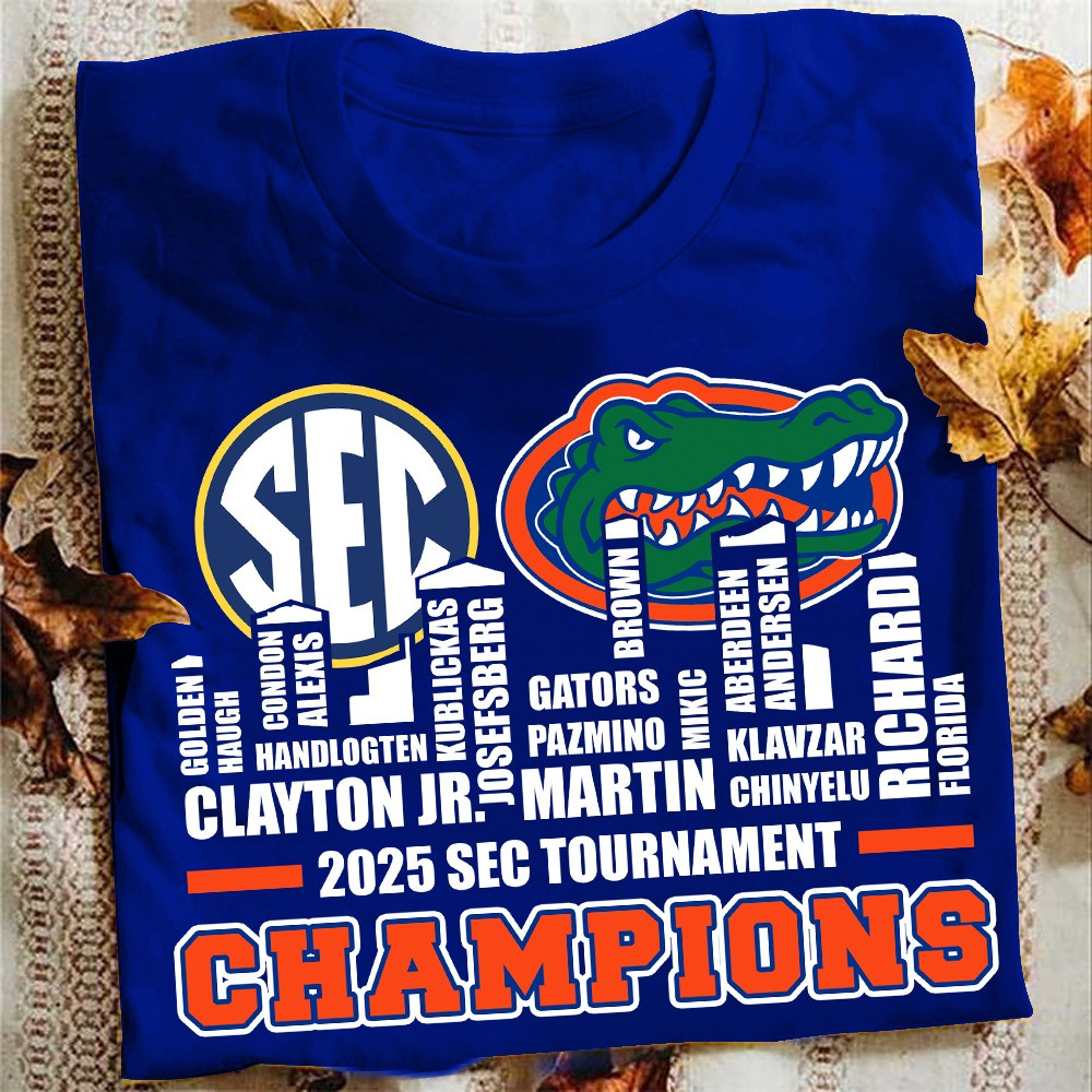 Florida Gators 2025 SEC Tournament Champions T-Shirt Best Gifts For Gators Fans