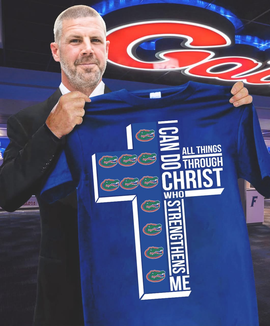 Florida Gators Faith T-Shirt I Can Do All Through Christ Best Gift For Basketball Fans