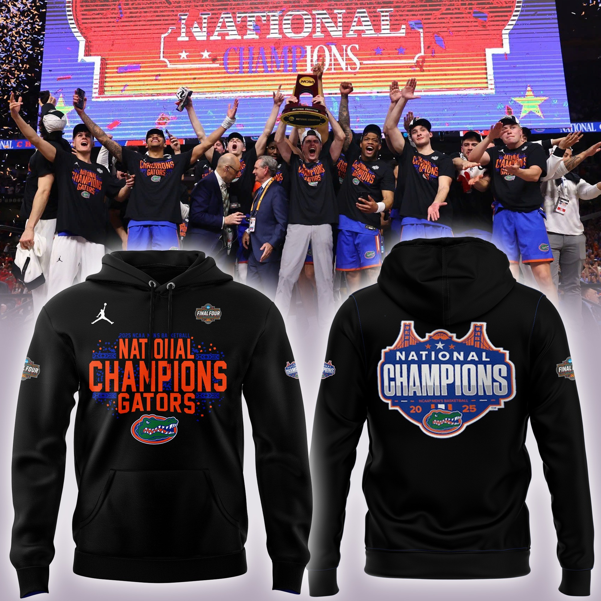 Florida Gators National Champions 2025 Hoodie Gators Championship Apparel Fan Gifts For Him