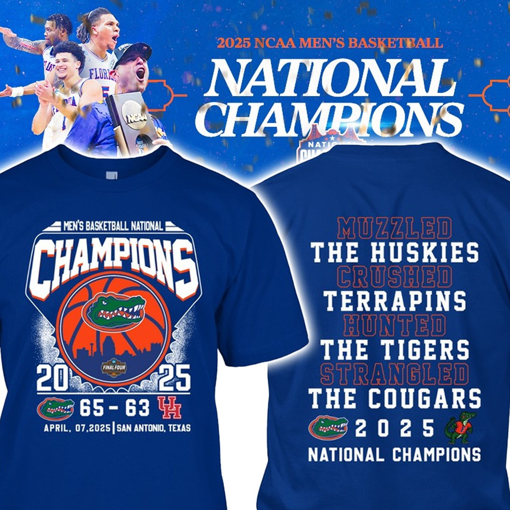 Florida Gators National Champions 2025 T-Shirt Basketball Best Gators Fan Gifts For Him