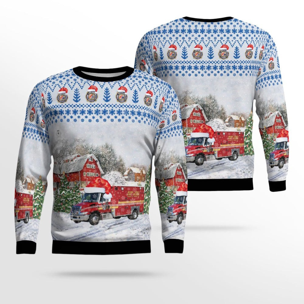 Florida Orange County Fire Rescue Paramedic Christmas Ugly Sweater Xmas Unisex Sweater Christmas Gifts For Men Women