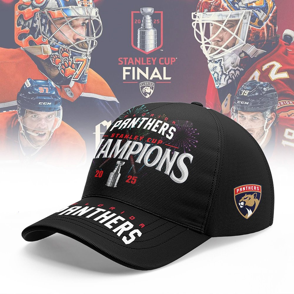 Florida Panthers 2025 Stanley Cup Champions Hat Best Gift For Hockey Fans Supporters