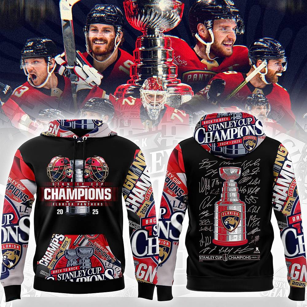 Florida Panthers 2025 Stanley Cup Champions Hoodie Best Gift For NHL Hockey Fans