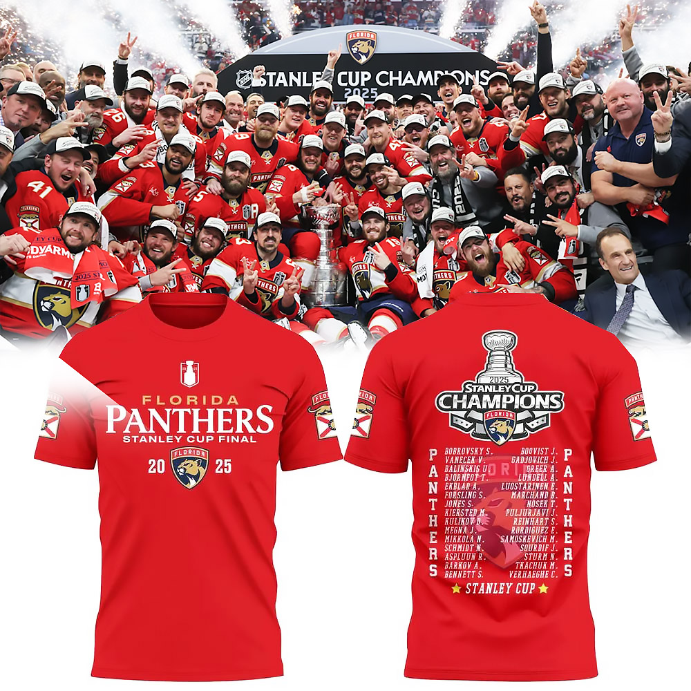 Florida Panthers 2025 Stanley Cup Champions Limited Edition T-Shirt Best Gift For Hockey Fans