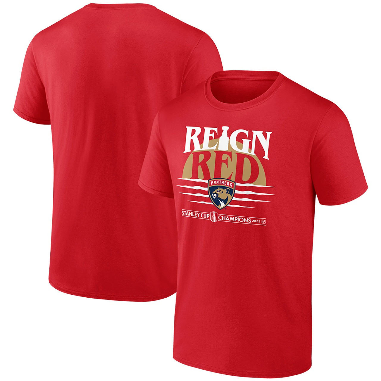 Florida Panthers Stanley Cup Champions 2025 Shirt Reign Red Hockey NFL Merch Fan Apparel