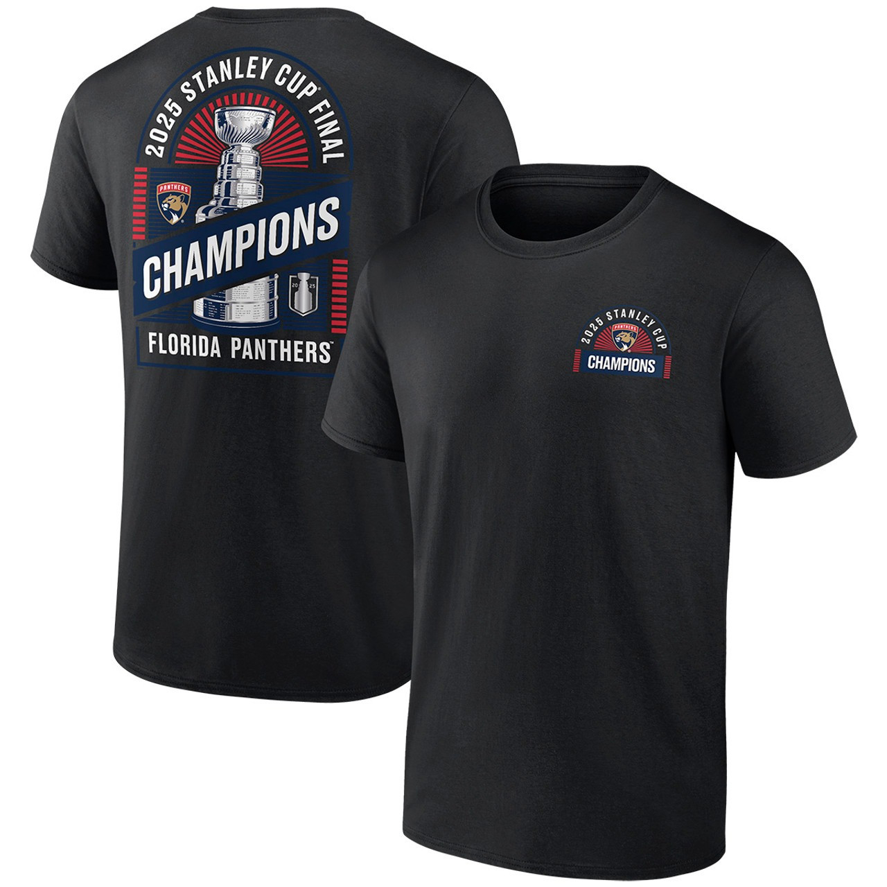 Florida Panthers Stanley Cup Champions 2025 T-Shirt Hockey NFL Merch Fan Gifts For Him