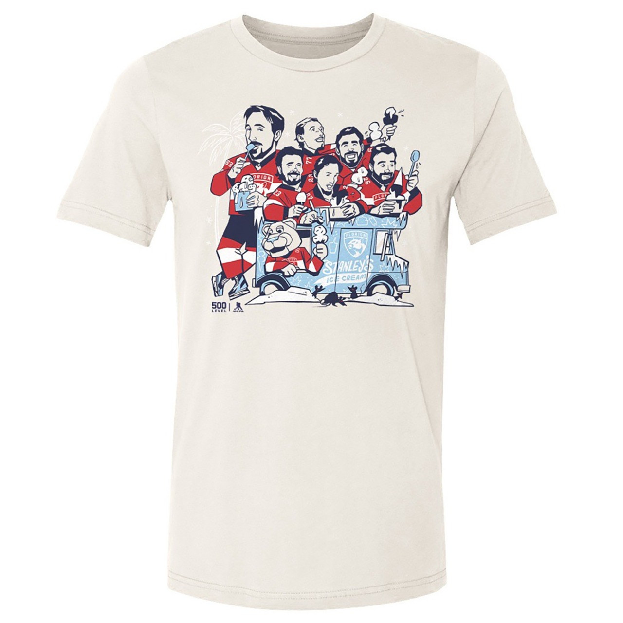 Florida Panthers Stanley Cup Champions 2025 T-Shirt Ice Cream Scoops Hockey Fan Merch