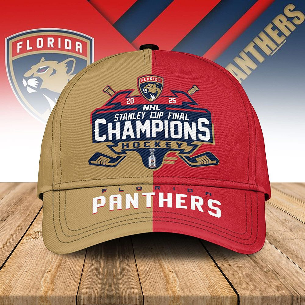 Florida Panthers Stanley Cup Final 2025 Hat NHL Champions Best Gift For Hockey Fans