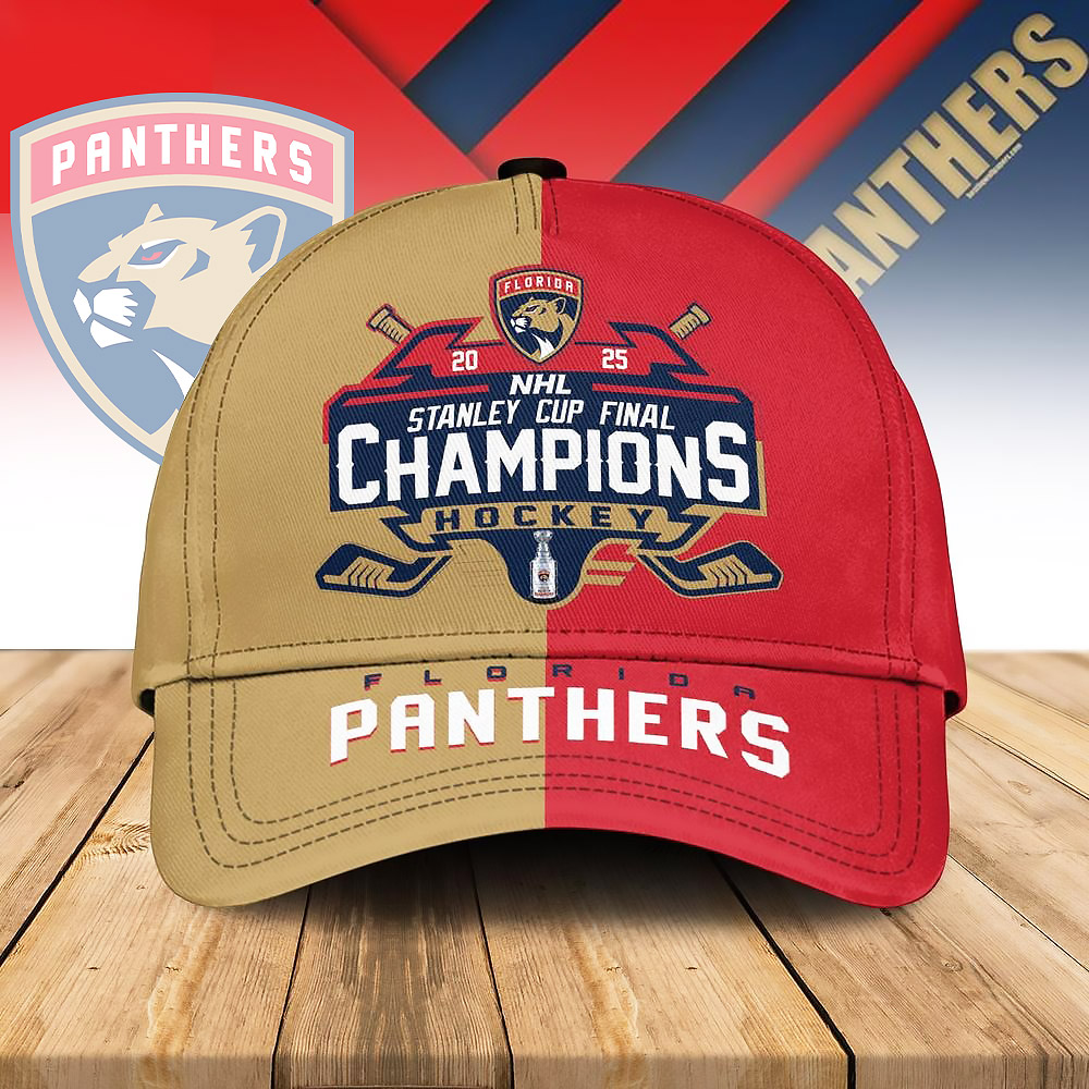 Florida Panthers Stanley Cup Final Champions Hat 2025 Best Gift For Hockey Fans